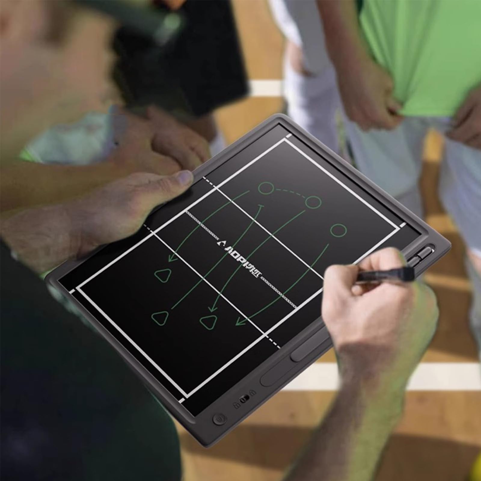 15 Pollici Lavagna Elettronica per Allenatori, Elettronica Lavagna Tattica per Allenatore di Pallavolo, Portablocco per Istruttore, Lavagnetta Strategie