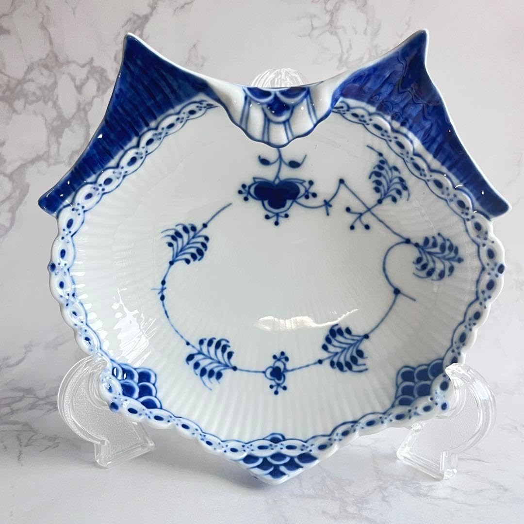 ロイヤルコペンハーゲン ブルーフルーテッド ハーフレース シェル