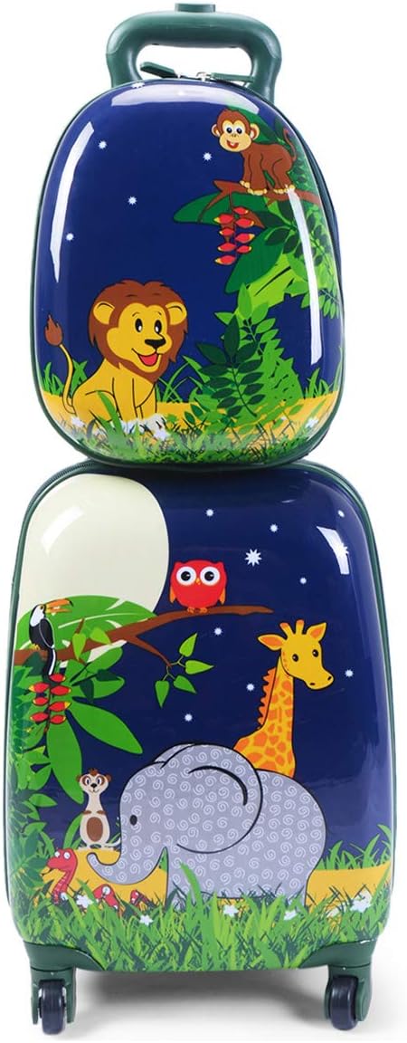 HONEY JOY Kids Owl Luggage Set with Travel Backpack, Uganda Ubuy