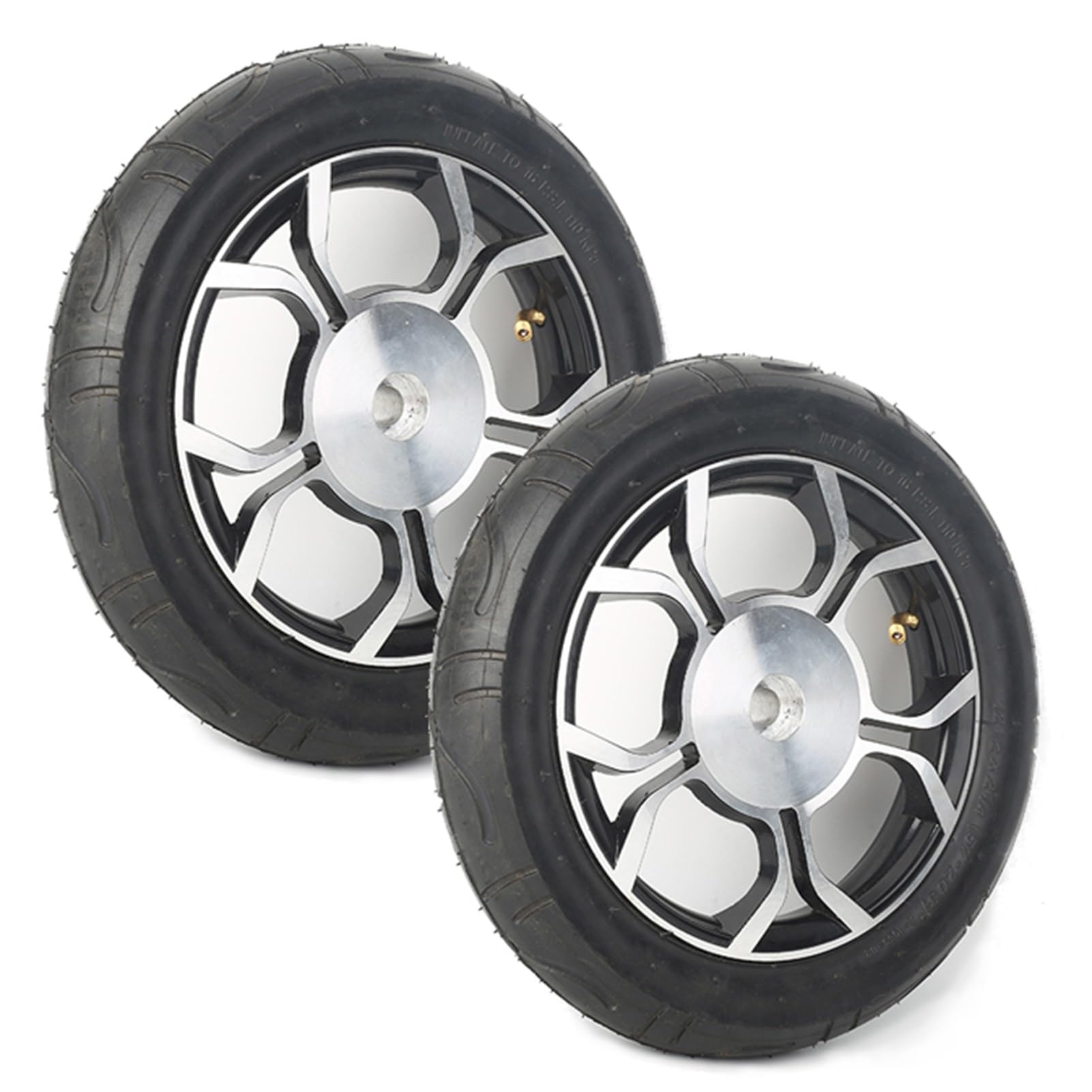 12 Zoll Elektrorollstuhl Hinterräder 12,5 x 2,25 Ersatz Lauflernräder Pneumatische PU-Reifen Rollstuhlteile Austauschbare Trolley-Räder Set von 2
