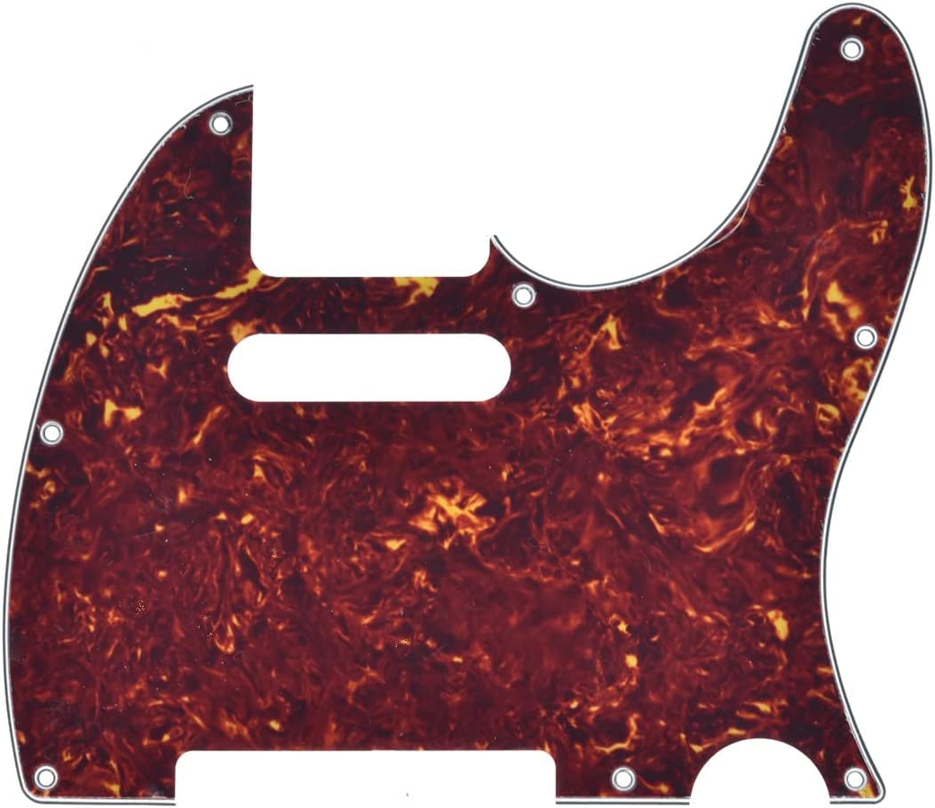 KAISH 8 Hole Tele Style Pickguard TL Guitar Pick Guard Scratch Plate for Tele/Telecaster Vintage Tortoise