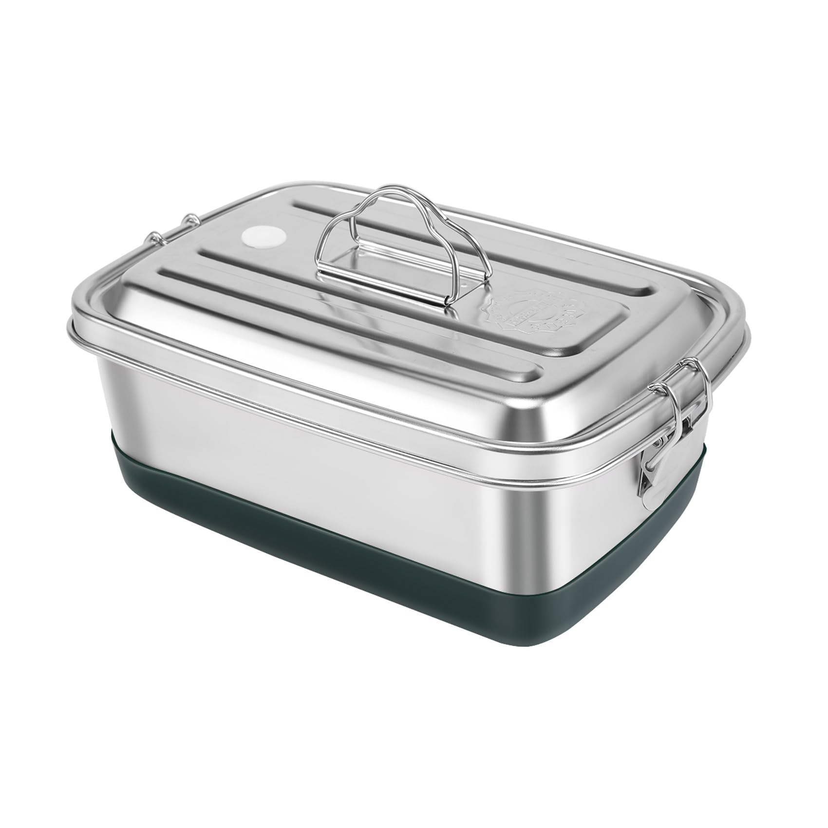 Povxlum Stainless Steel Bento Box Lunch Box 2000ml with Removable Divider and Sealing Ring Leakproof Picnic Box Portable with Spoon Chopsticks for Adults Kids Storaging Food, Sandwich, Salad, Fruit
