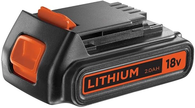 BLACK+DECKER 18 V 2.0AH Lithium Ion Battery Convenient Compact and Versatile Compatible with all 18 V BLACK+DECKER Products BL2018-XJ
