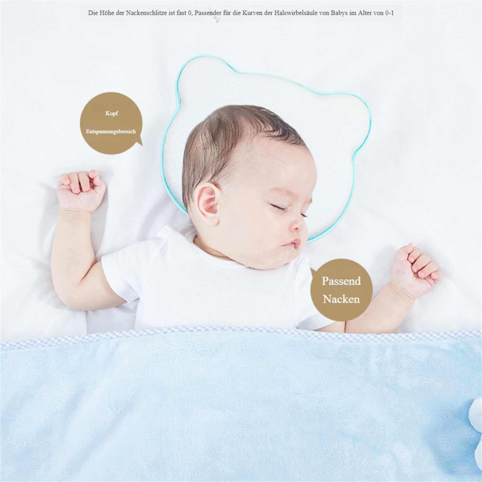 KOALA BABYCARE Babykissen Plagiozephalie, Abnehmbar Produktbild-Vorschau 10