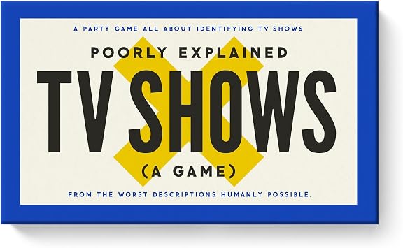 Brass Monkey Poorly Explained TV Shows   Party Game with 300 Cards Featuring Uniquely Terrible Descriptions of Television Shows