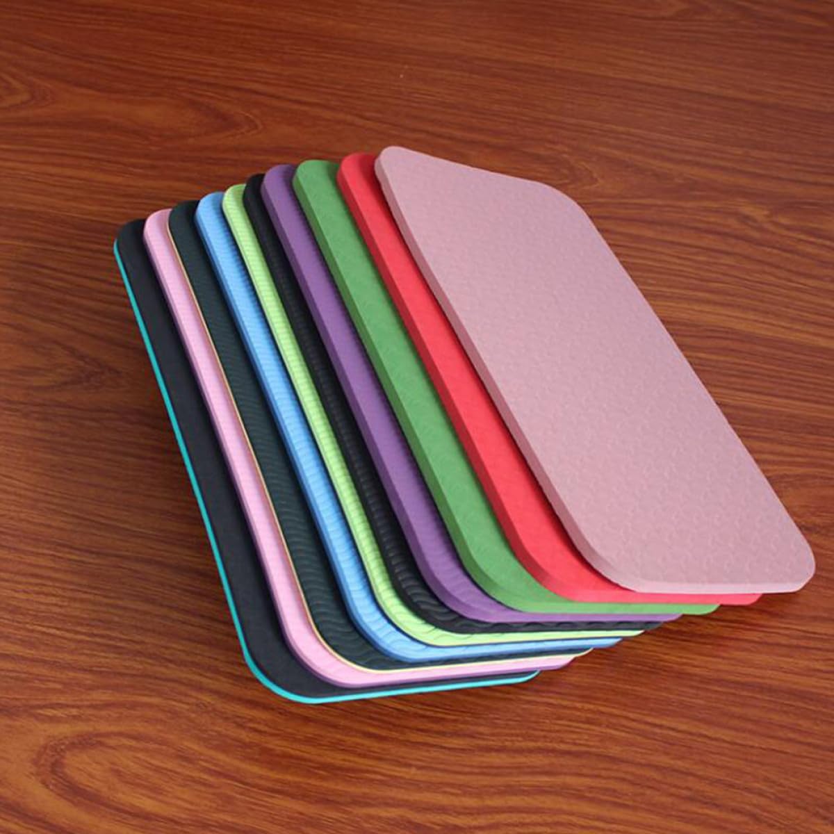Almohadillas para Rodillas de Yoga Tpe Gruesas Antideslizantes Cojines para Sentarse y Arrodillarse Accesorios para Pilates Gimnasio y Uso Diario Color
