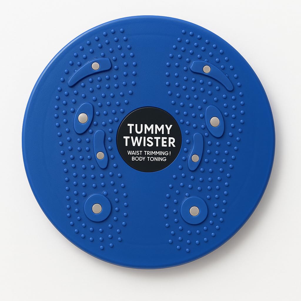 RegalFits Tummy Twister Waist Trimming Body Toning Exercise Disc, Blue