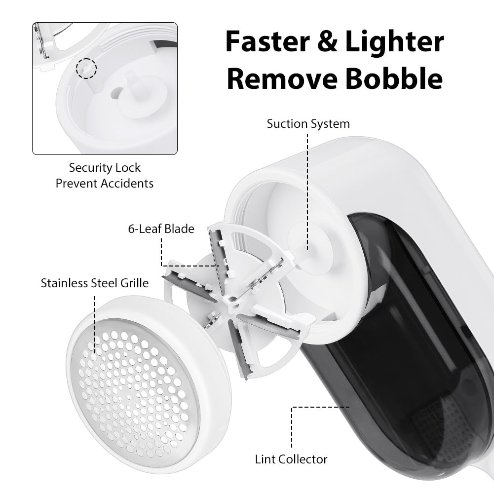 Levapelucchi Elettrico Ricaricabile USB | 2 Velocità | Display LED | Per Vestiti E Divani - Foto 3