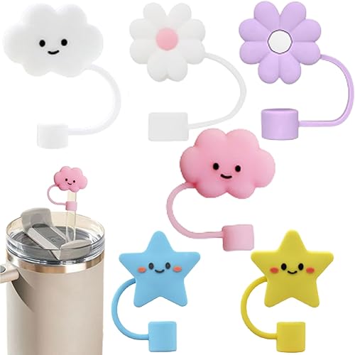 Tapa de popote para copa Stanley, compatible con vaso de 30 y 40 onzas con asa, adecuado para popotes con un diámetro de 0.394 in, tapas