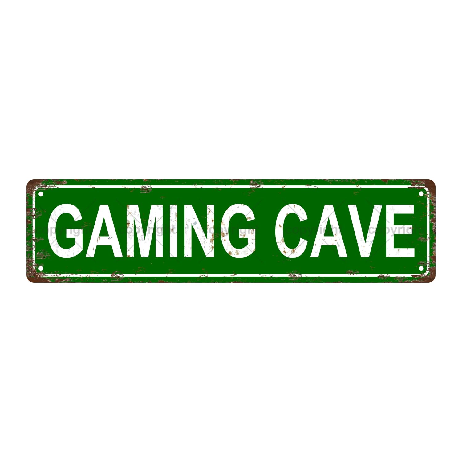 Gaming CAVE Space Metal Tin Street Sign Bar Cafe Garage Cave Home Room Wall Bathroom Farmhouse Garden Porch Patio Decor,4x16 Inch
