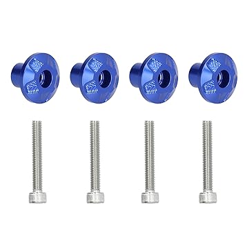 KTM Healthcare Slider Stand Screw, Durable and Sturdy Fork Protector Screw Long Lasting Quality Aluminium Alloy Material for Motorcycle Parts(Blue)