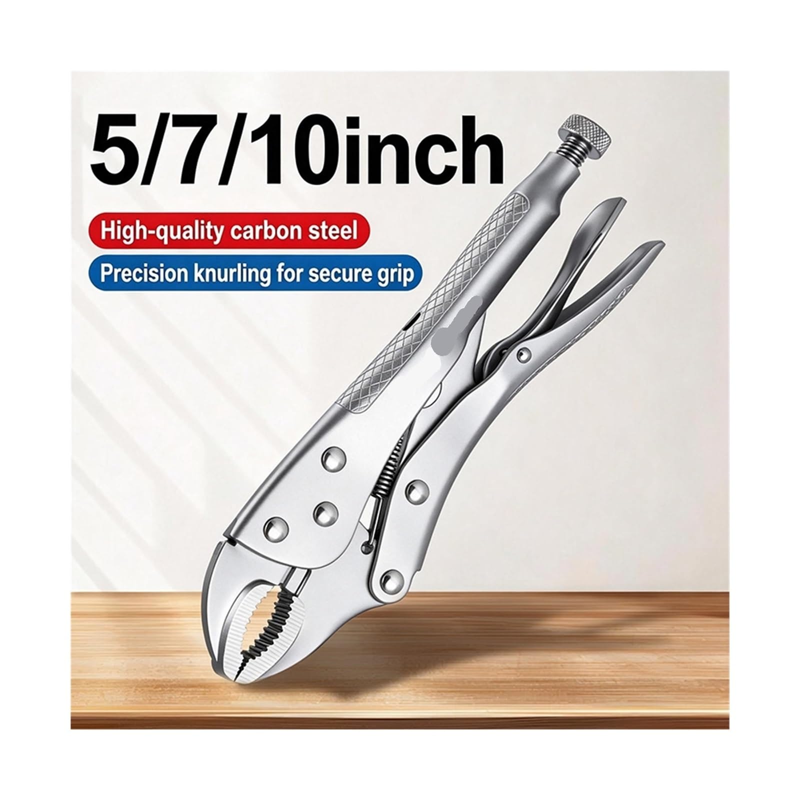 Alicates de bloqueo alta resistencia, abrazadera frontal Metal ajustable, presión multifuncional for reparaciones soldadura carpintería(10 inch)