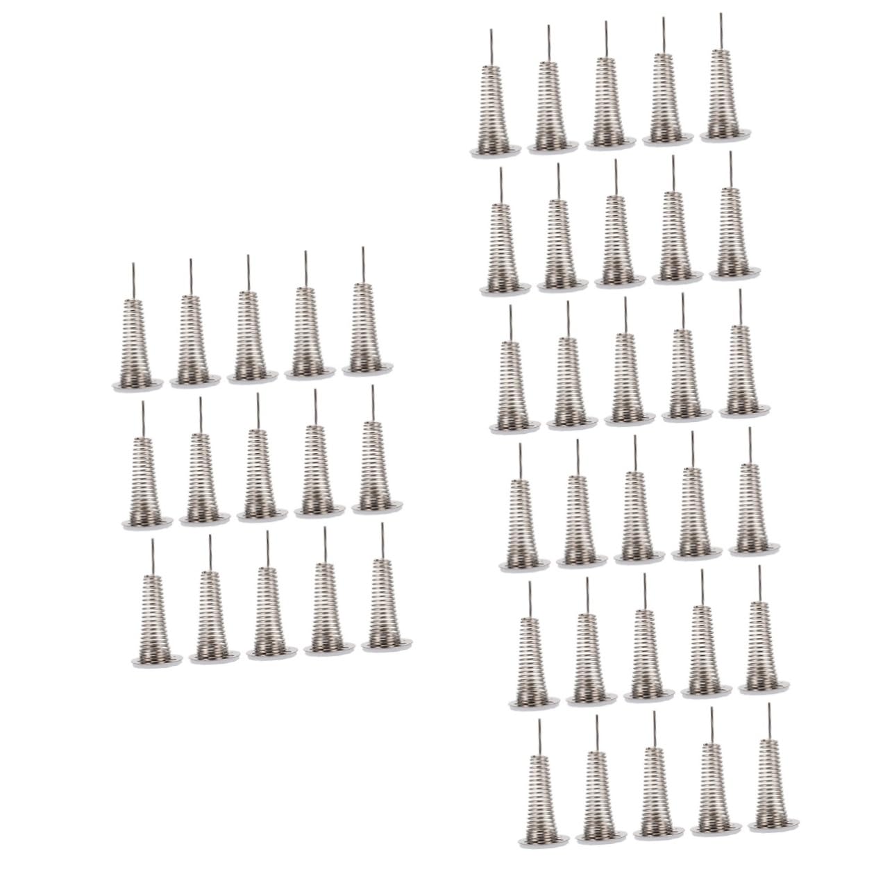 ibasenice 3sets Car Dashboard Spring Toy Dashboard Swing Head Spring Stand Doll Swing Base 15pcs*3