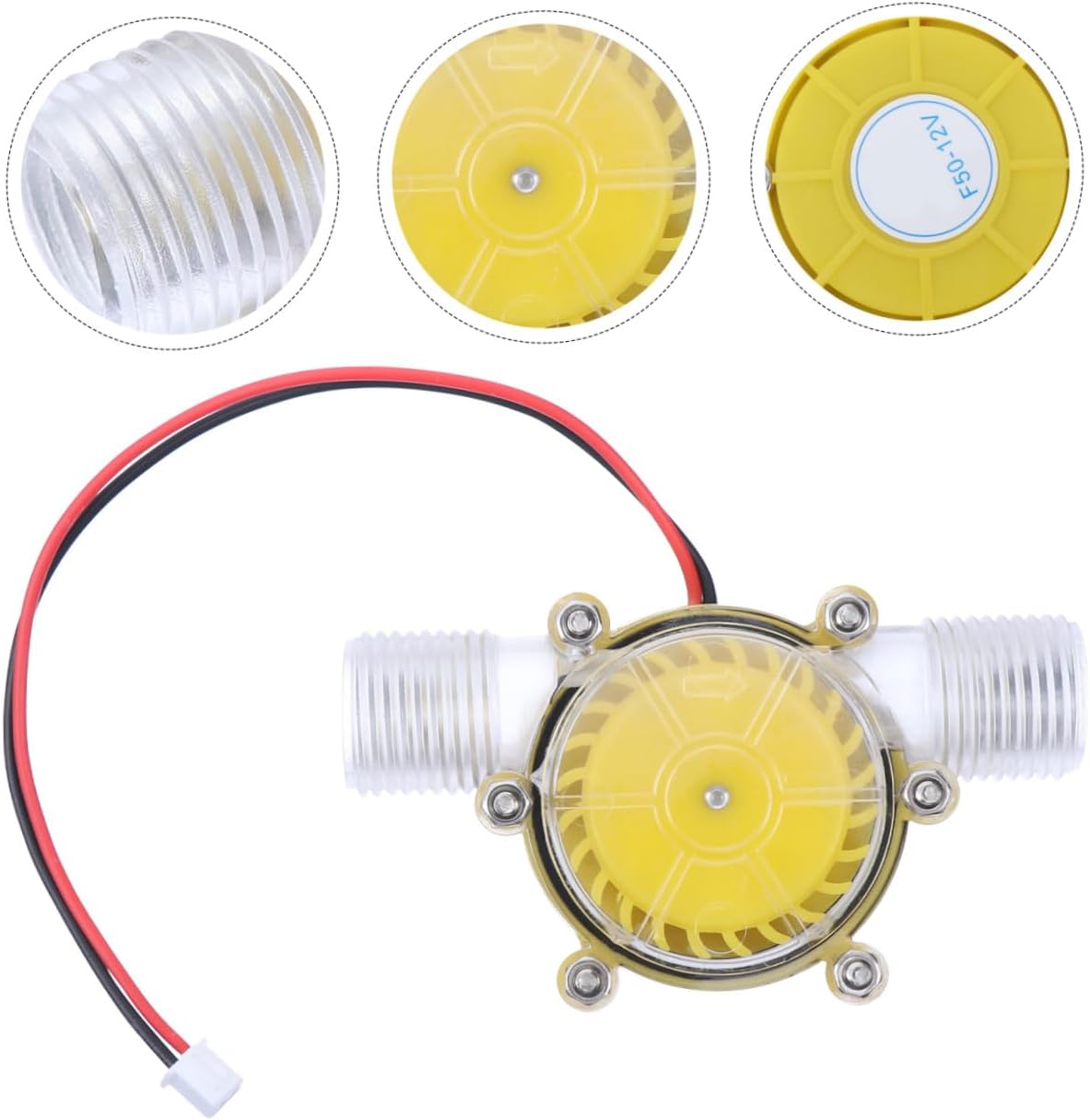 UPKOCH 12v Dc Micro Generator Water Powered Power Energy Generator Turbine for Outdoor Use Thread Output