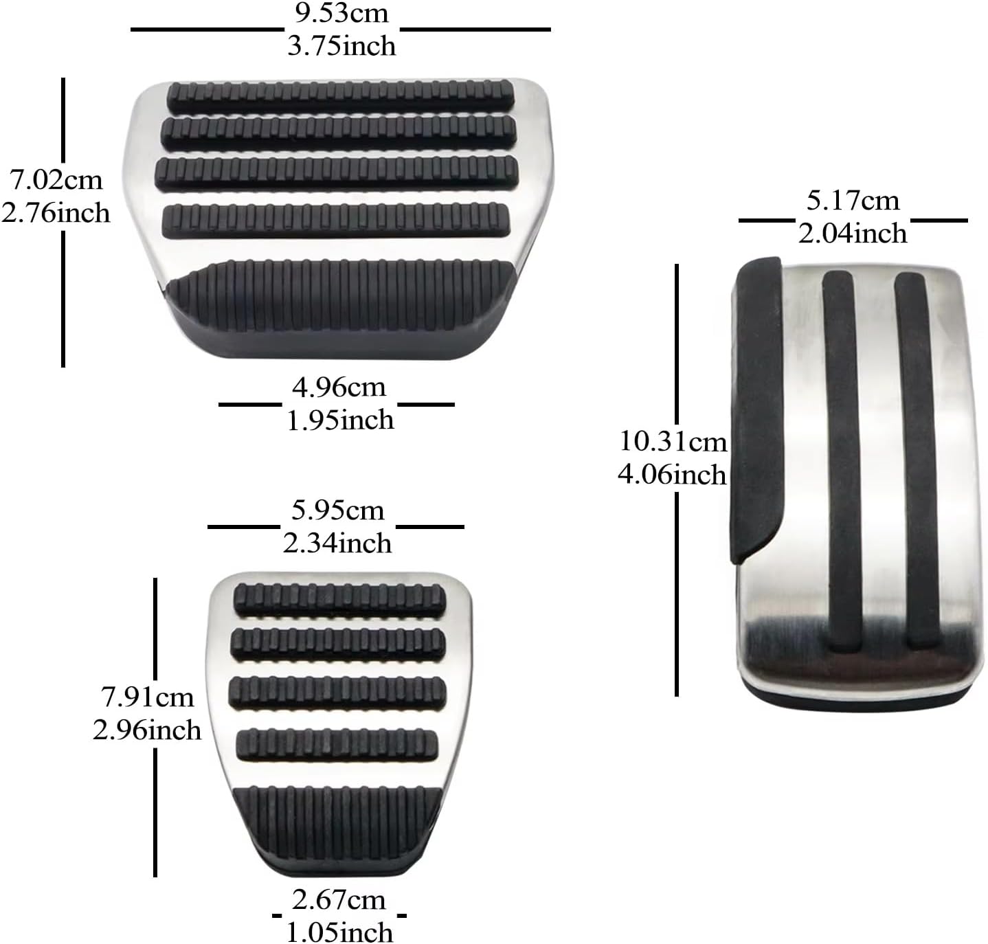 Car Pedal Pad Replacement for Nissan for X-Trail T31 for Qashqai J10 for Pathfinder for Armada Accelerator Brake Clutch Fuel Gas Foot Pedal Cover AT MT(MT)(MT)