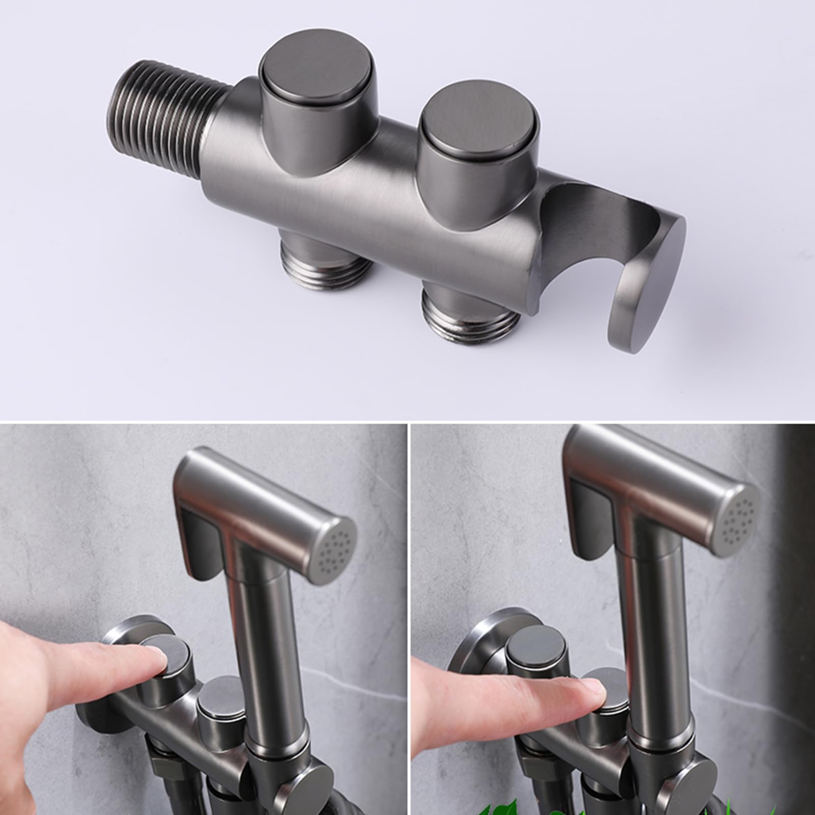 HOTUT Spruzzatore Per Bidet Tenuto In Mano, Doccetta Per Bidet In Acciaio Inossidabile, Doccino Bidet Per WC, WC Doccia Testa WC Pistola A Spruzzo Ugello Per Lgiene Personale Doccia Bagno WC