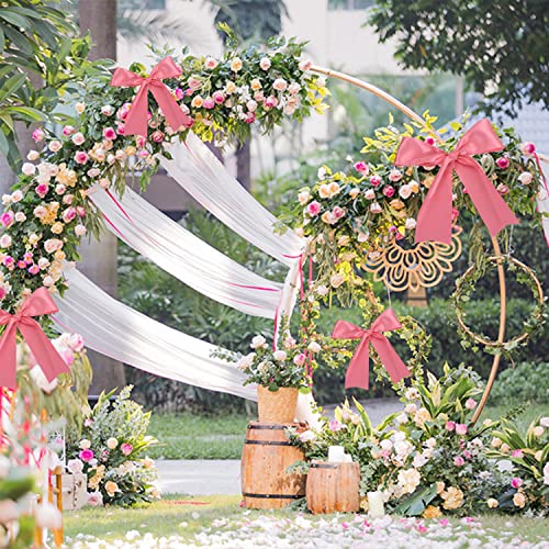 TONIFUL Peach Pink Wide Satin Ribbon - Image 3