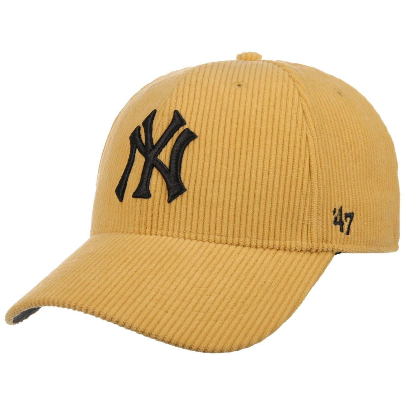 47 Brand Adjustable Thick Cord Cap New York Yankees Maize Yellow