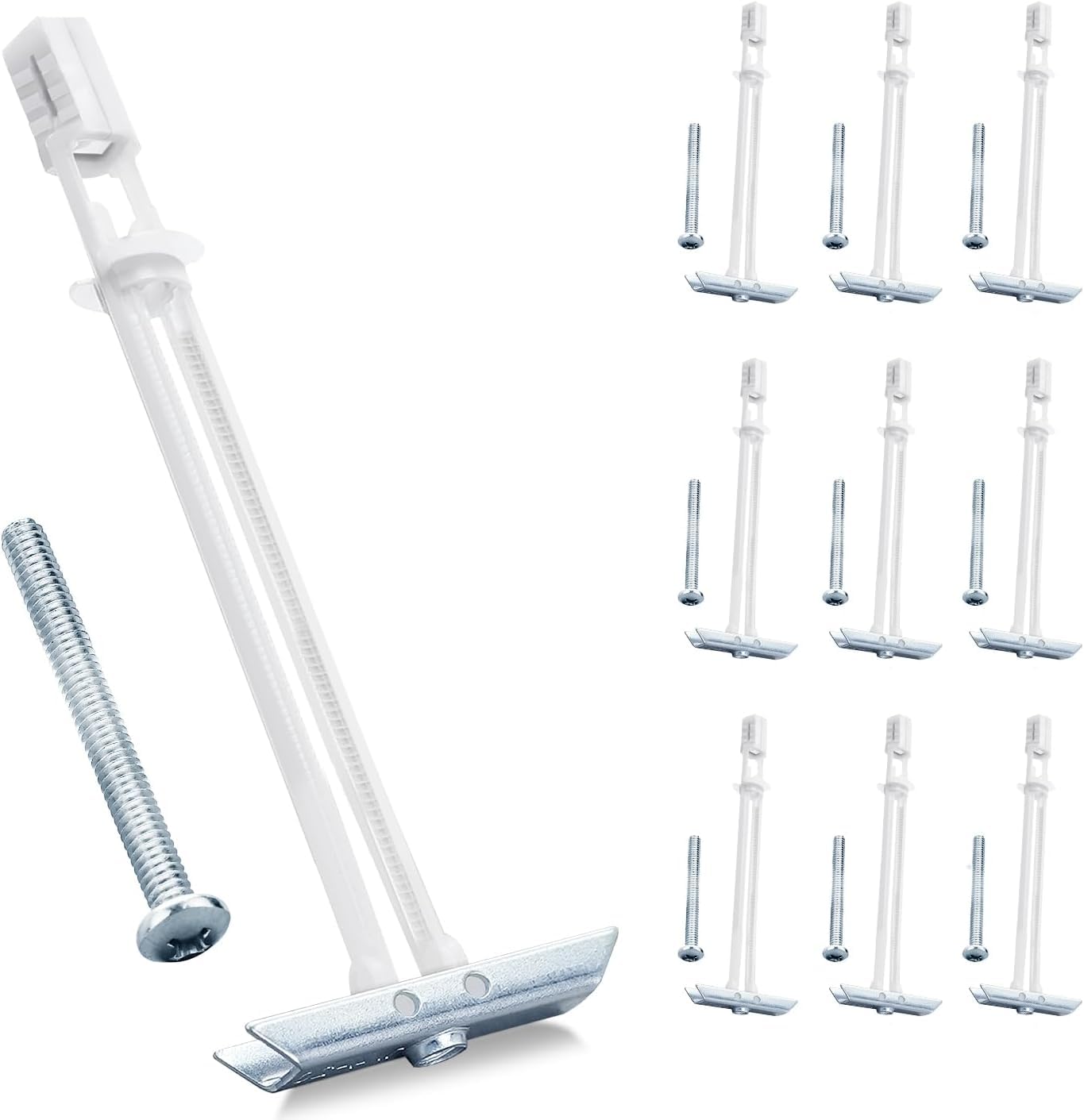 View 1 of 10 Pack Heavy Duty Drywall Anchor Bolts with 1/4"-20