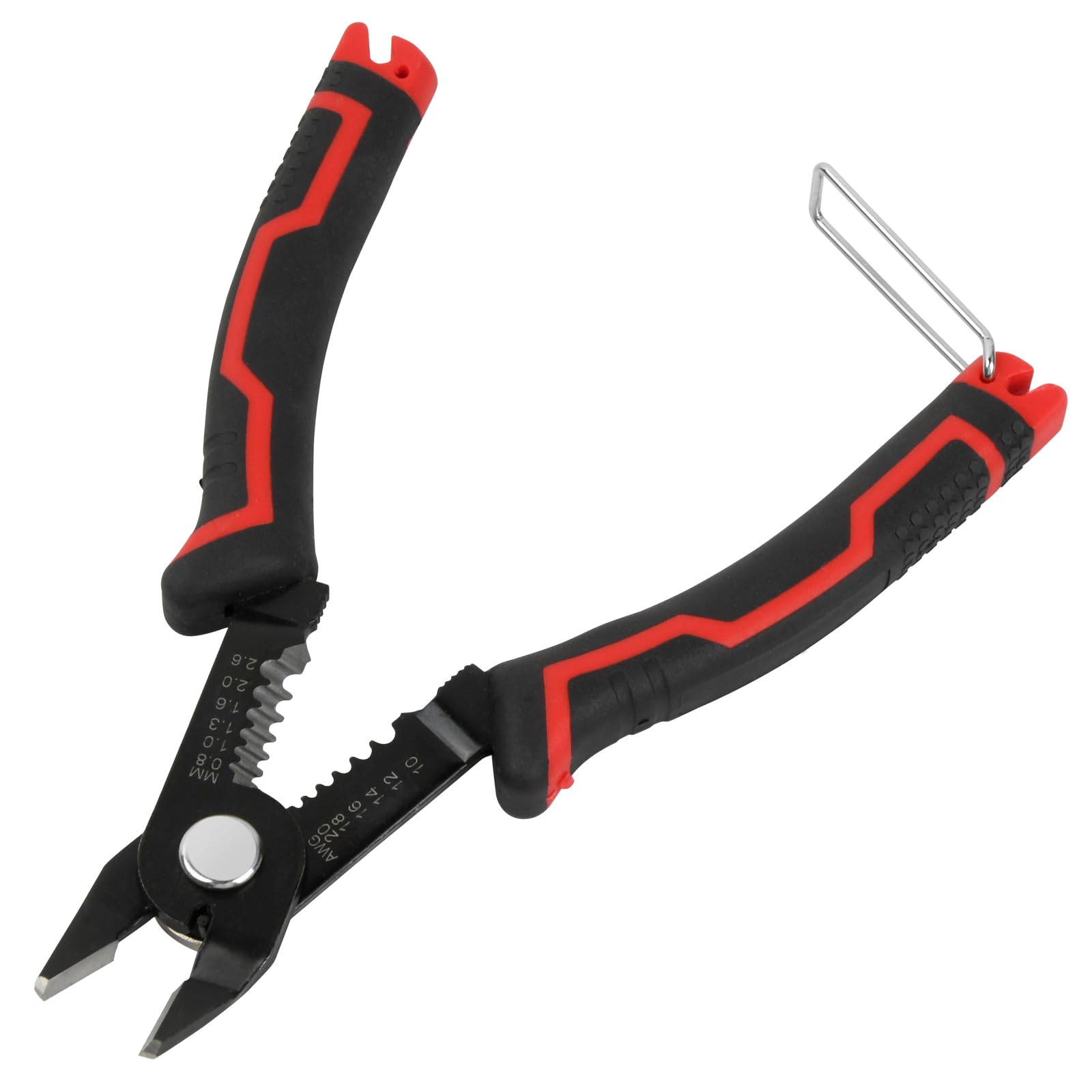 Nivofu Side Cutters with Wire Stripper, Wire Strippers Electrical, 3 in 1 Wire Cutters, Cable Stripper Tool for 20-10 AWG Stranded, Non-Slip Handle, for Appliance, Electrical Repair