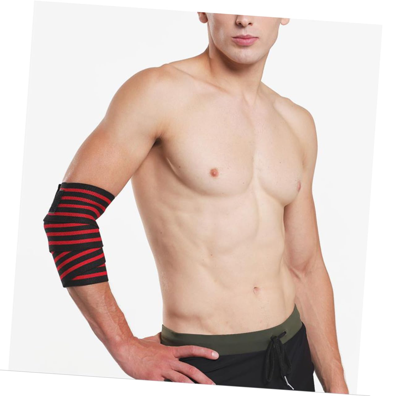 PEPLAYTAL 1Pair Fitness Elbow Protector Bandage Elbow Support Strap for Weightlifting Sports and Everyday Activities Comfortable Cloth Material for Enhanced Sweat
