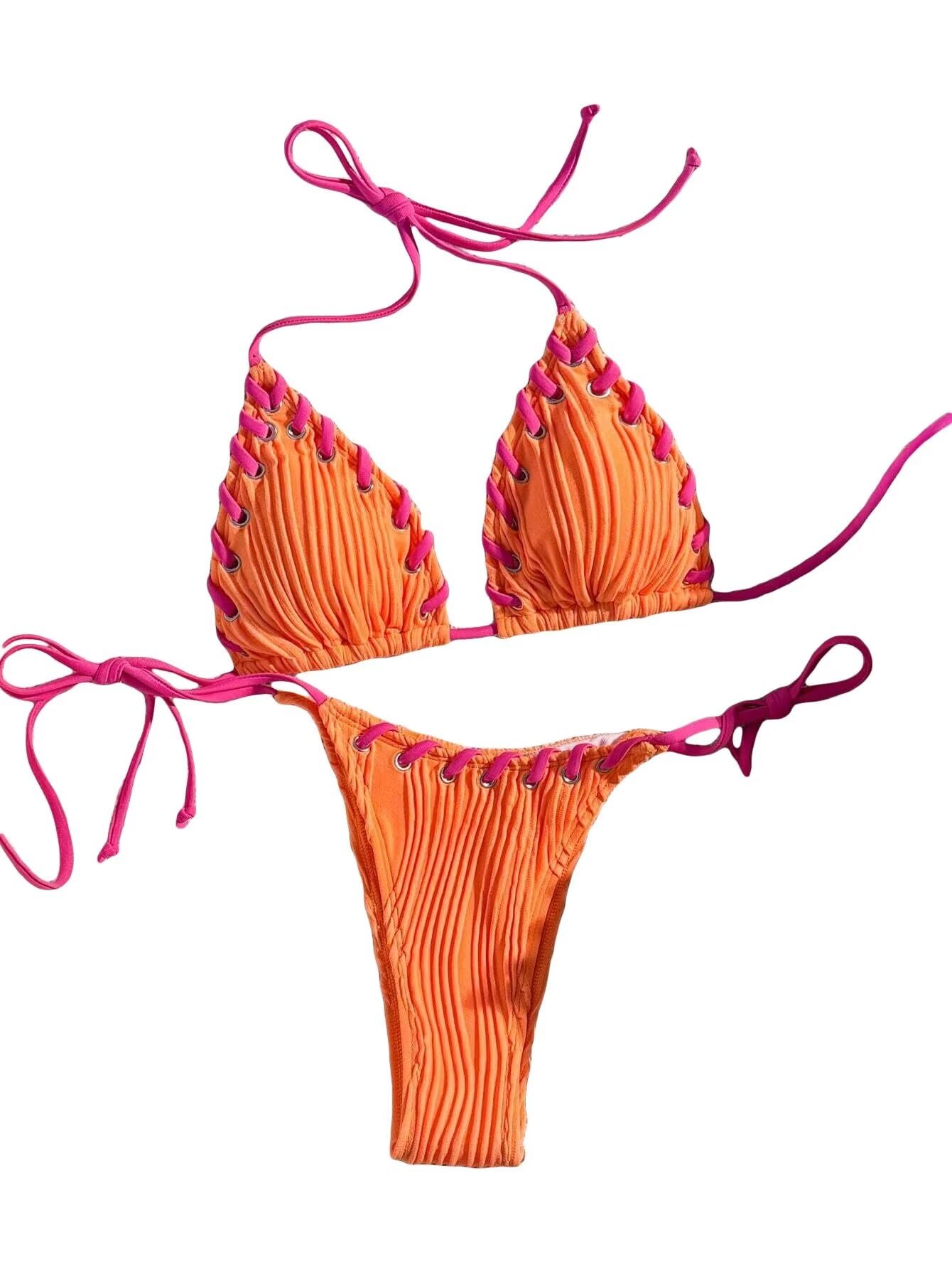 Photo 1 of Falainetee Women's Shell Decor Bikini Set