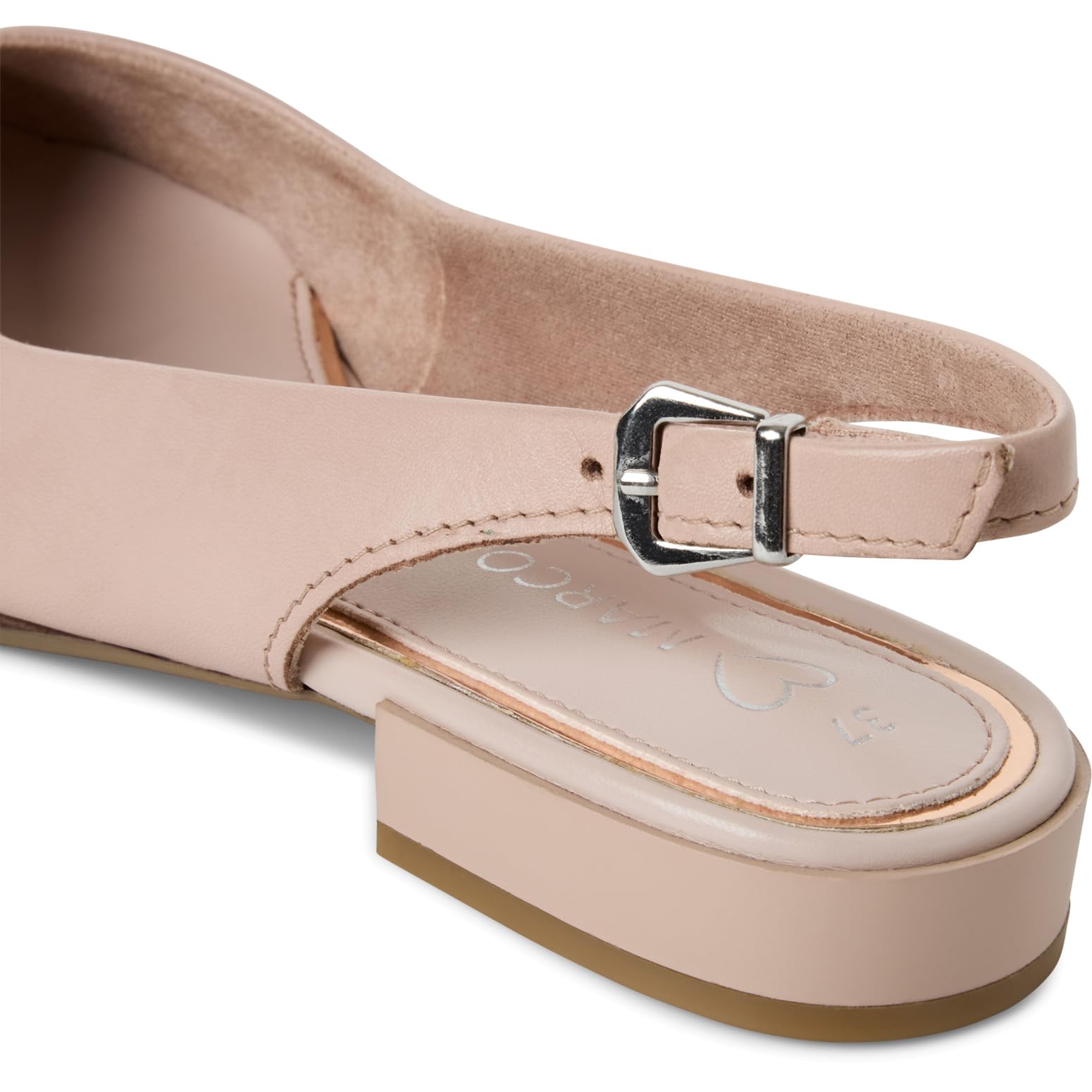 MARCO TOZZI 2-29408-42-Plantare da Donna, in Pelle, Morbida Fodera Interna, Sling