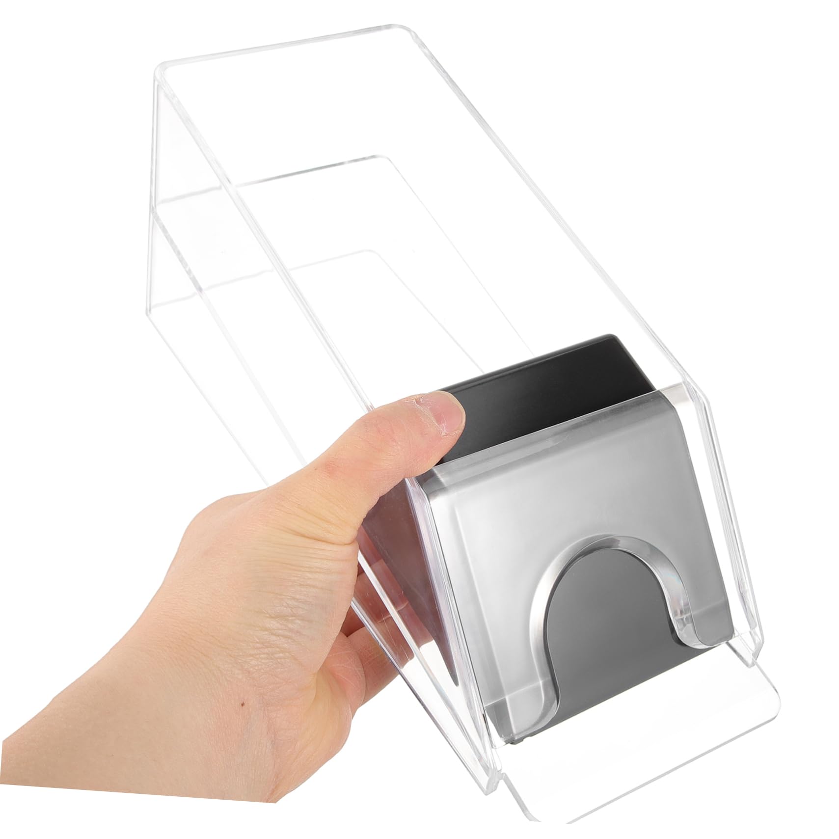 FELTECHELECTR Portable Card Dealer Reusable Card Shoe Plastic Dealer for Poker Compact Sturdy Easy to Store Carry Multi-Function -Slip Bottom