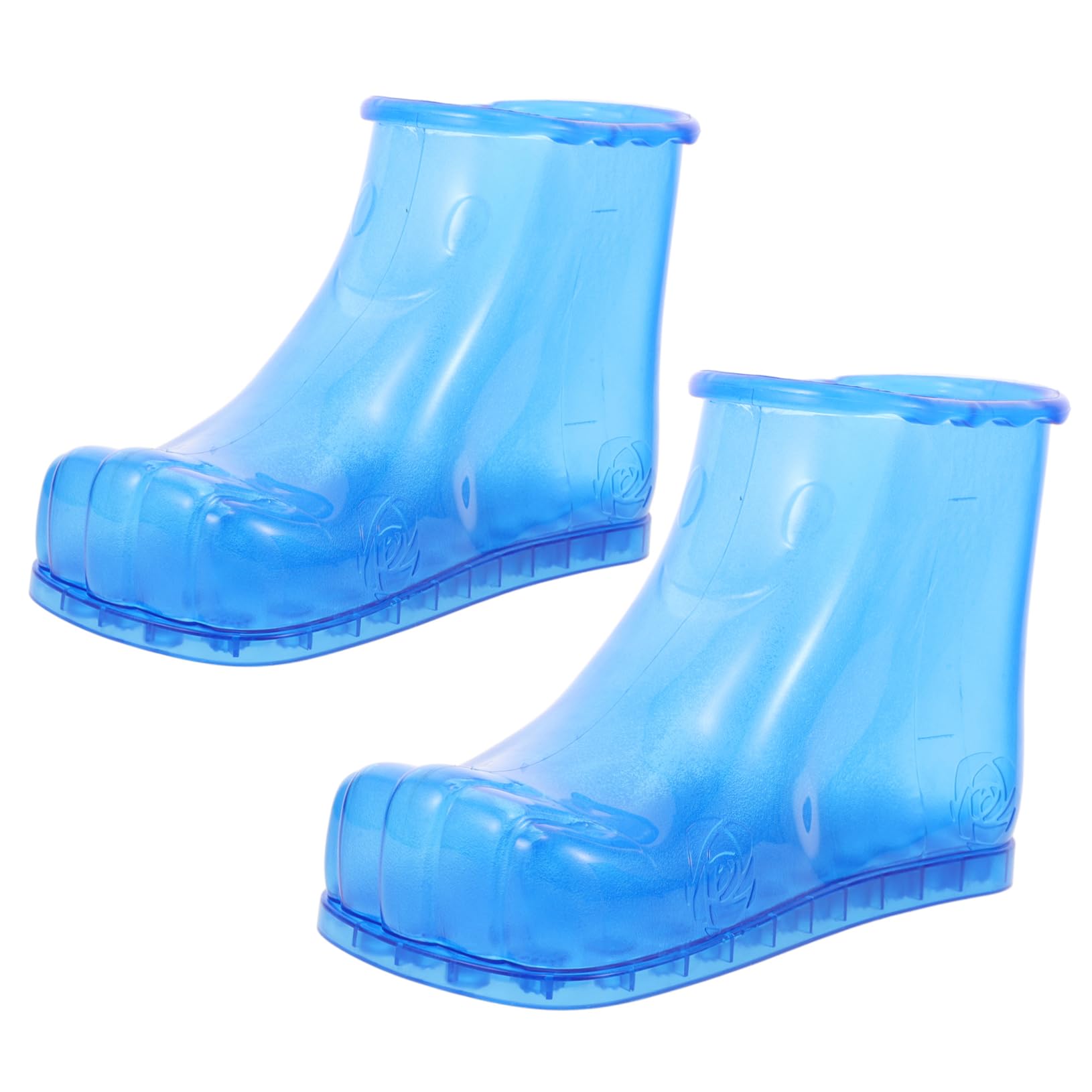 Fußbadeschuhe Geeignet für Entspannende Fußpflege aus Pvc Hohe Stiefel Fußbad Größe 42 Blau Tragbar für Komfortables Fußbad für Zuhause und Reise