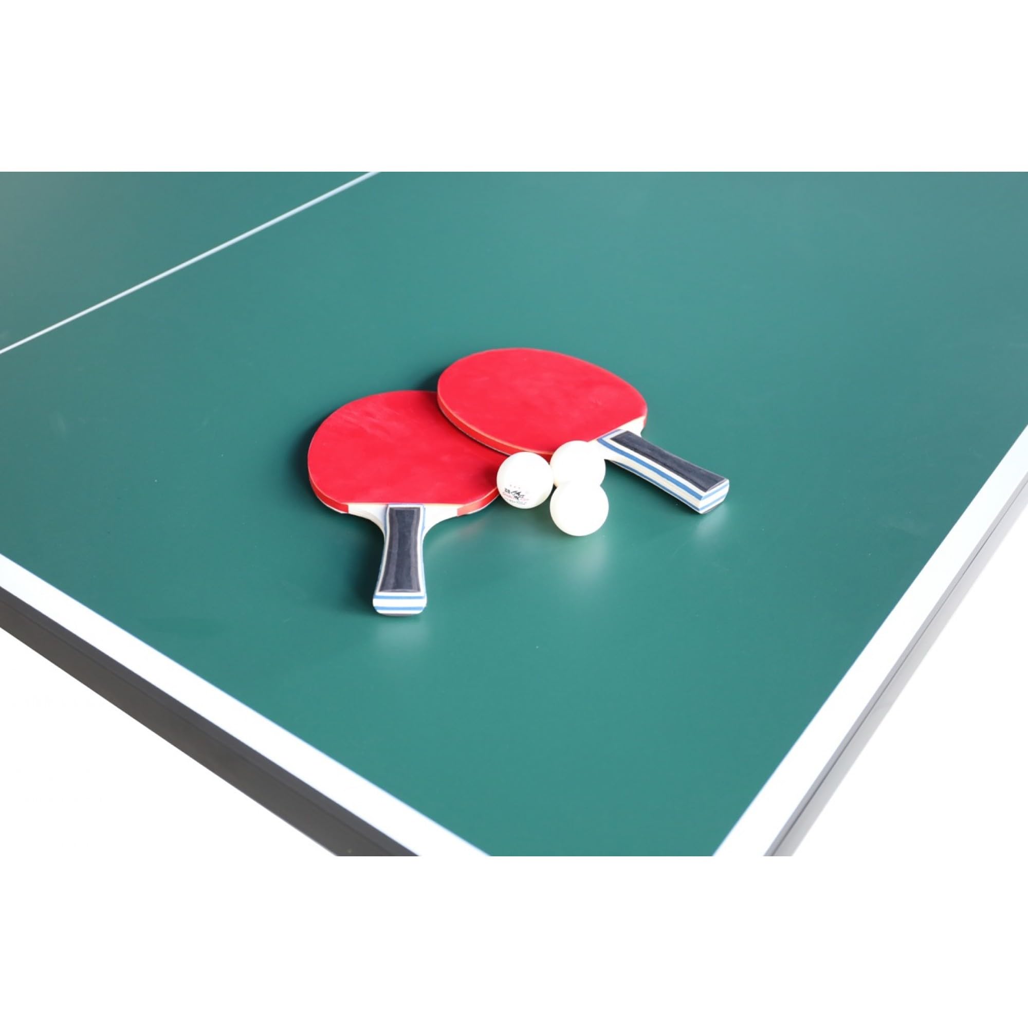 Techfit Tischtennisplatte Klappbar für Innen, 274x152,5x76 cm, 3tecMDF Premium Blat, Faltbar mit SMS System, Metallrahmen Schwarz, Stabil, Rollbar, Unilateral Neigungsfunktion