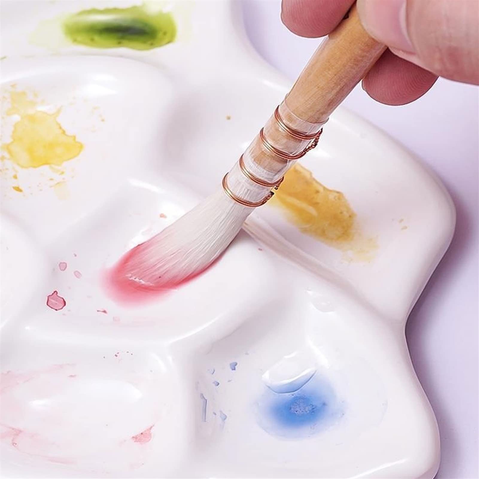 Paleta Artysty Porcelany, Mieszana Paleta Akwareli Typu Różanego, Odpowiednia Do Akwareli, Gwaszu, Malarstwa Olejnego Itp.
