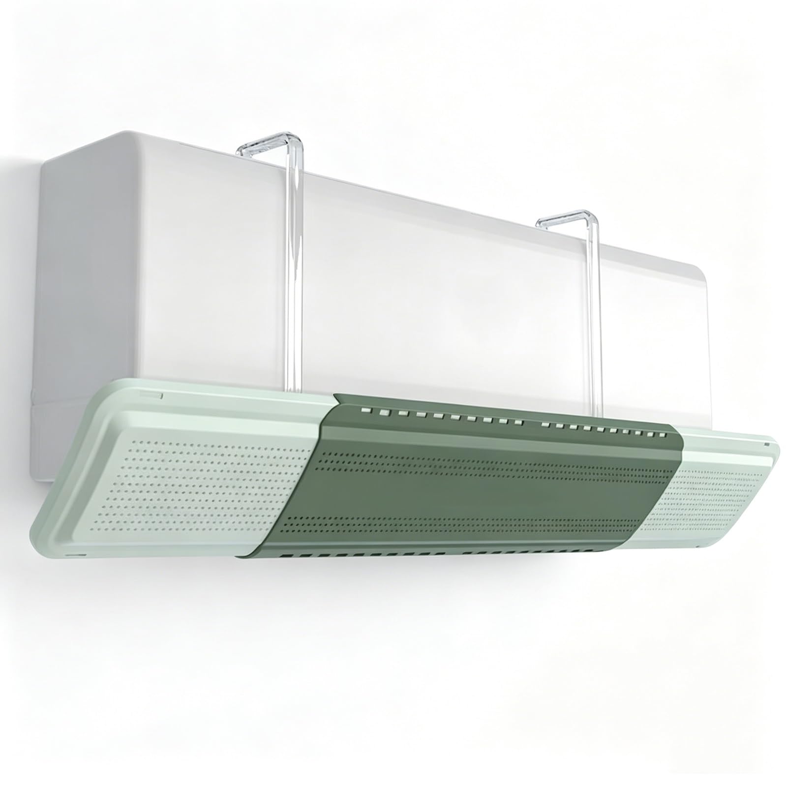 JSFYJZYZ Air Conditioner Deflector, Adjustable Angle, Anti Direct Airflow, Plastic Vent Deflector, Tool-Free Installation for Home