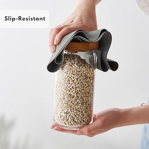 Miniatura 2 de Juego de 4 manteles individuales ovalados de silicona mate con posavasos a juego, resistentes al calor, impermeables, fáciles de limpiar,