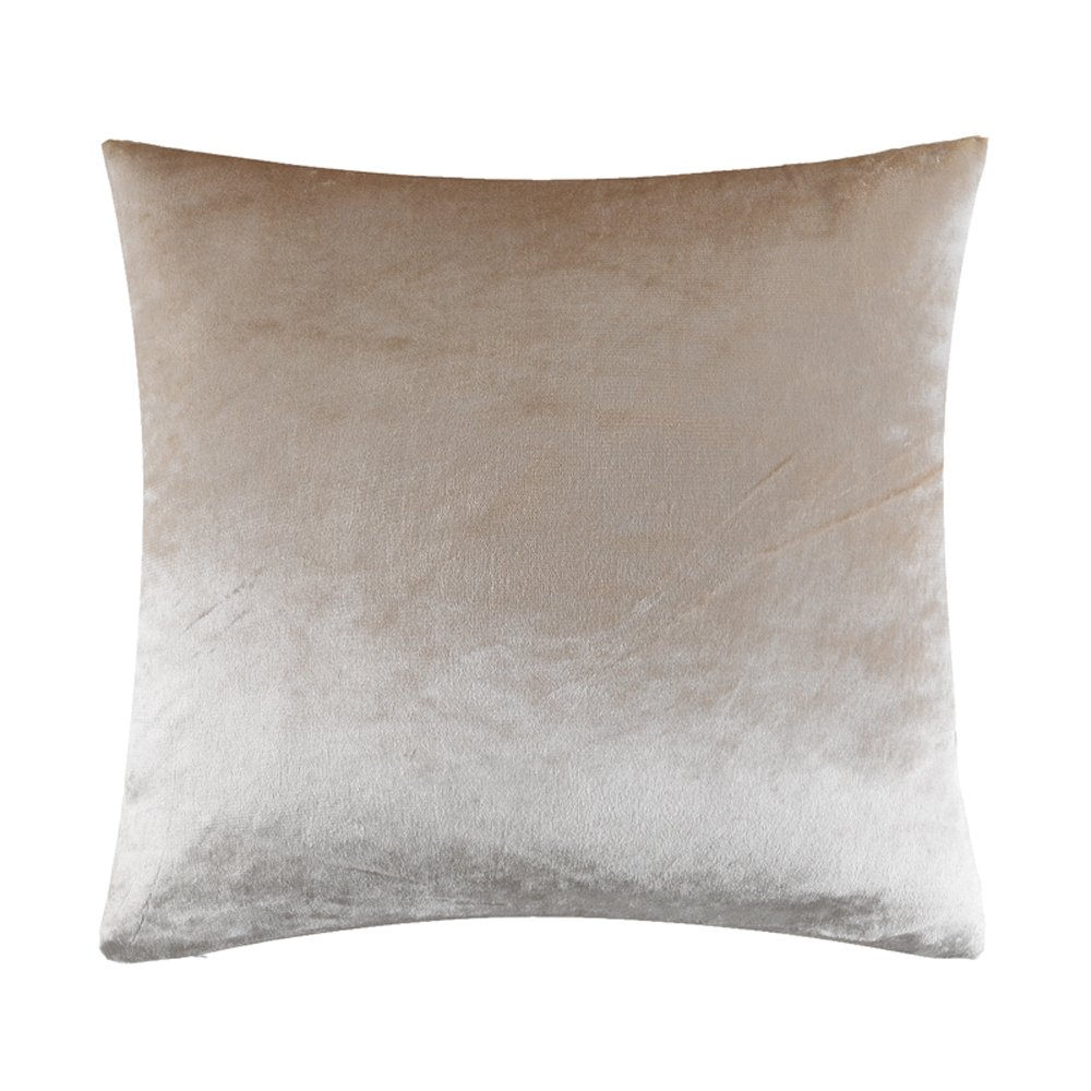 Luxury Shinny Soft Velvet Champagne Home Decor Sofa Throw Pillow Cushion Cover for Couch (20"x20"(50x50cm), Champagne)