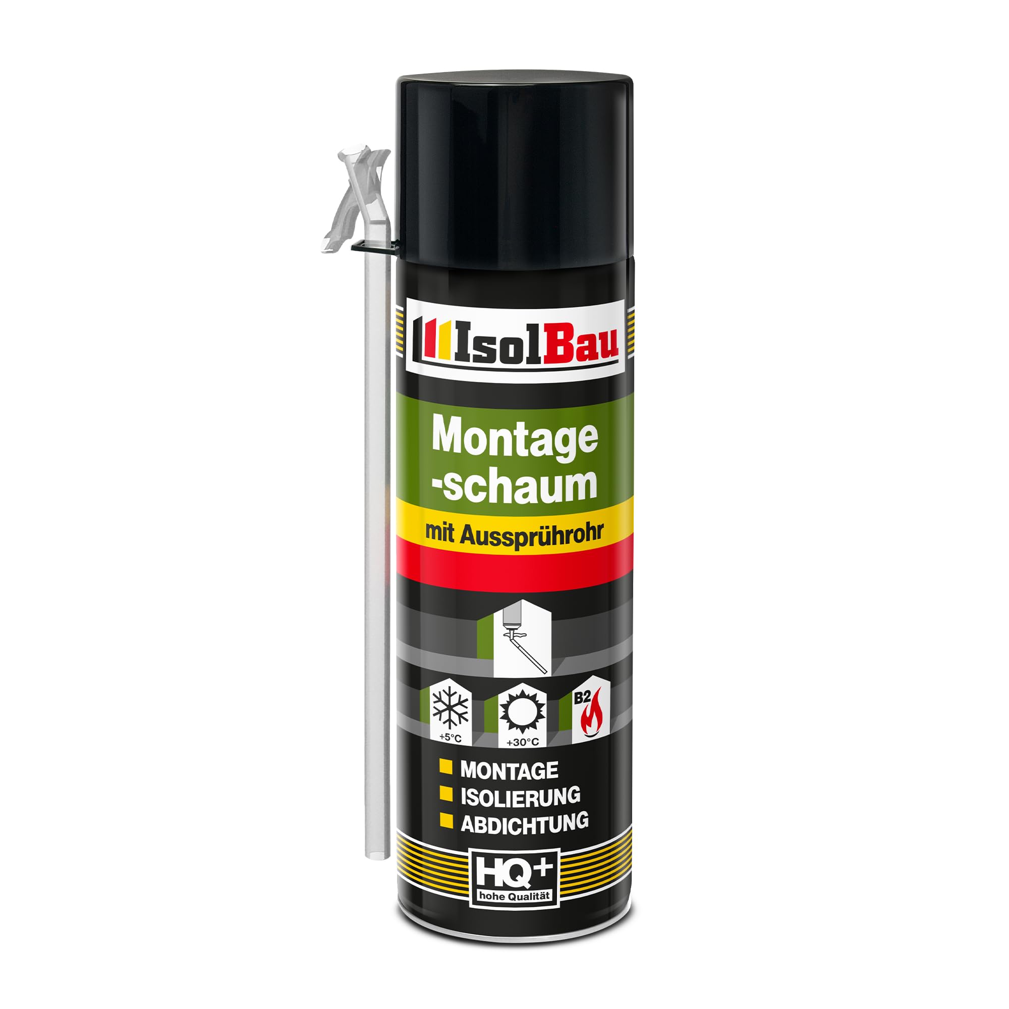 Isolbau Montageschaum 500 ml – PU-Schaum mit Aussprührohr