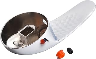Palanca de viaje de repuesto para grifo de agua, mango de grifo cromado de aleación de zinc para cocina, baño, inodoro, diseño ergonómico, ajuste directo para grifos dañados rotos (3#)