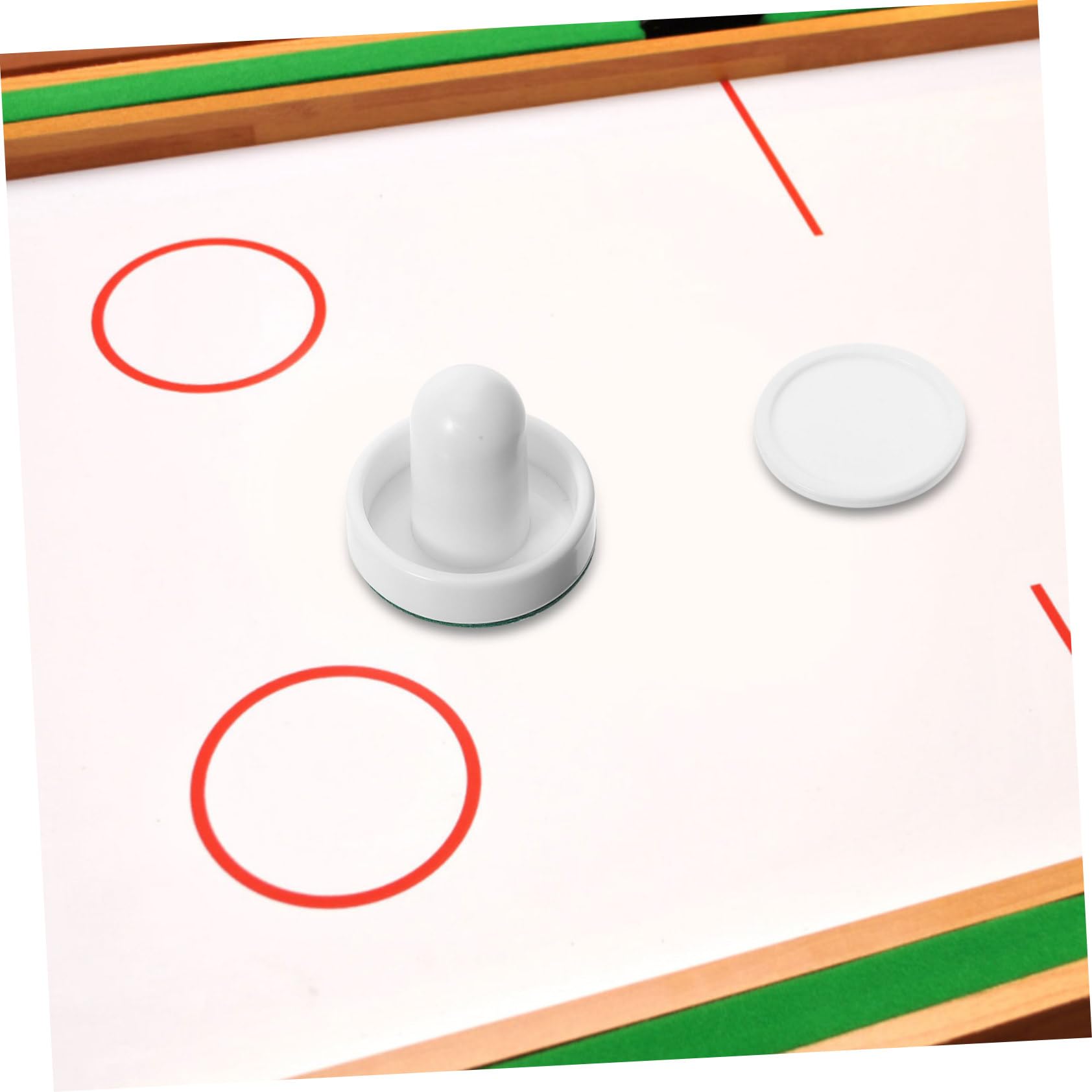 Set Accessori Hockey su Ghiaccio Tavolo Spintori 60mm e Dischi 51mm, Kit Gioco Arcade per Feste e Sale Giochi, Ricambi per Spingitori e Racchette da Hockey da Tavolo