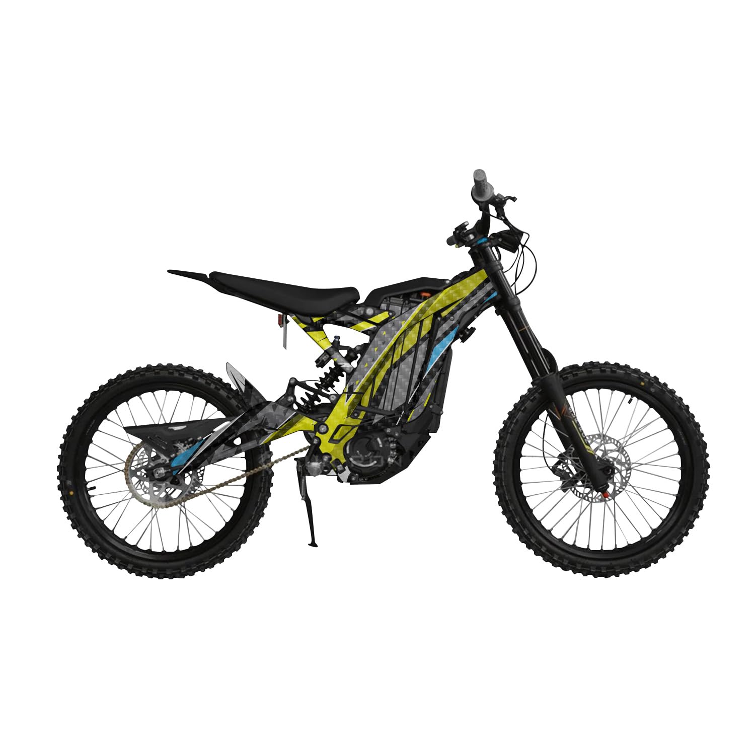 Carbon Fiber Surron Light Bee Graphics Kit Wrap - Urban Tribe - Sur-Ron Skin - Premium 3M Vinyl Protective Wrap Decal Cover - Easy to Apply | Crafted in The USA by MightySkins