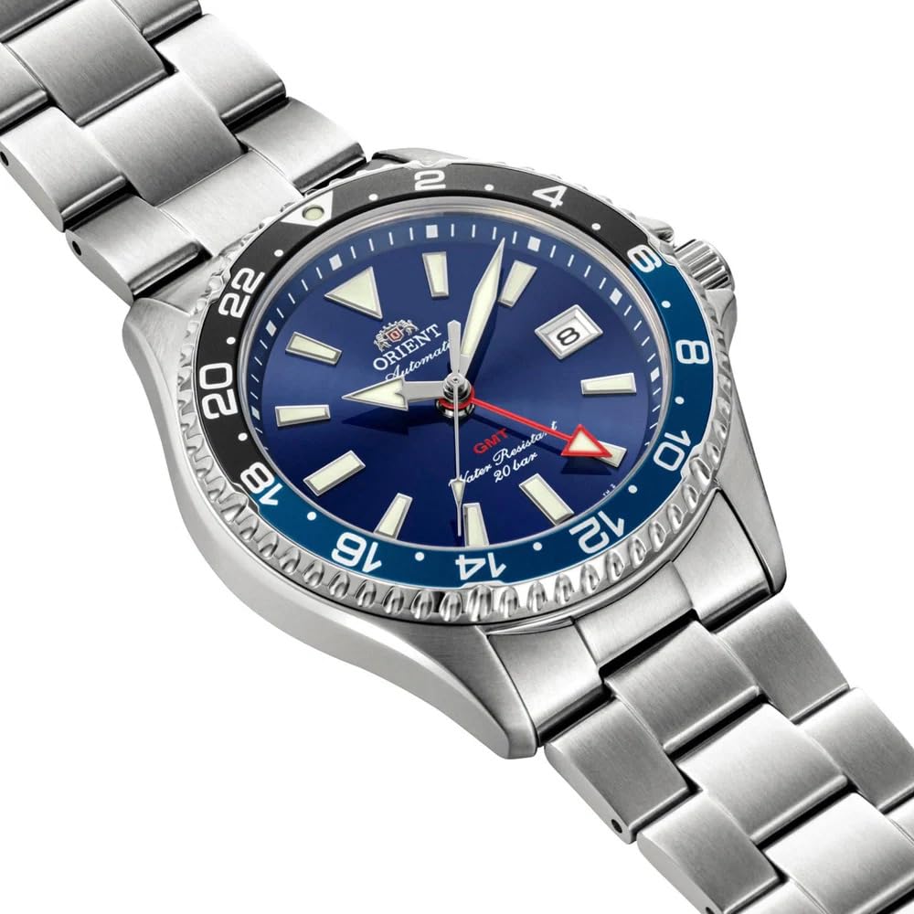 Orient Mako GMT Automatikuhr - Edelstahl Weltzeit