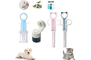 4 Pieces Dog Pill Cutter Liquid Medicine Dispenser
