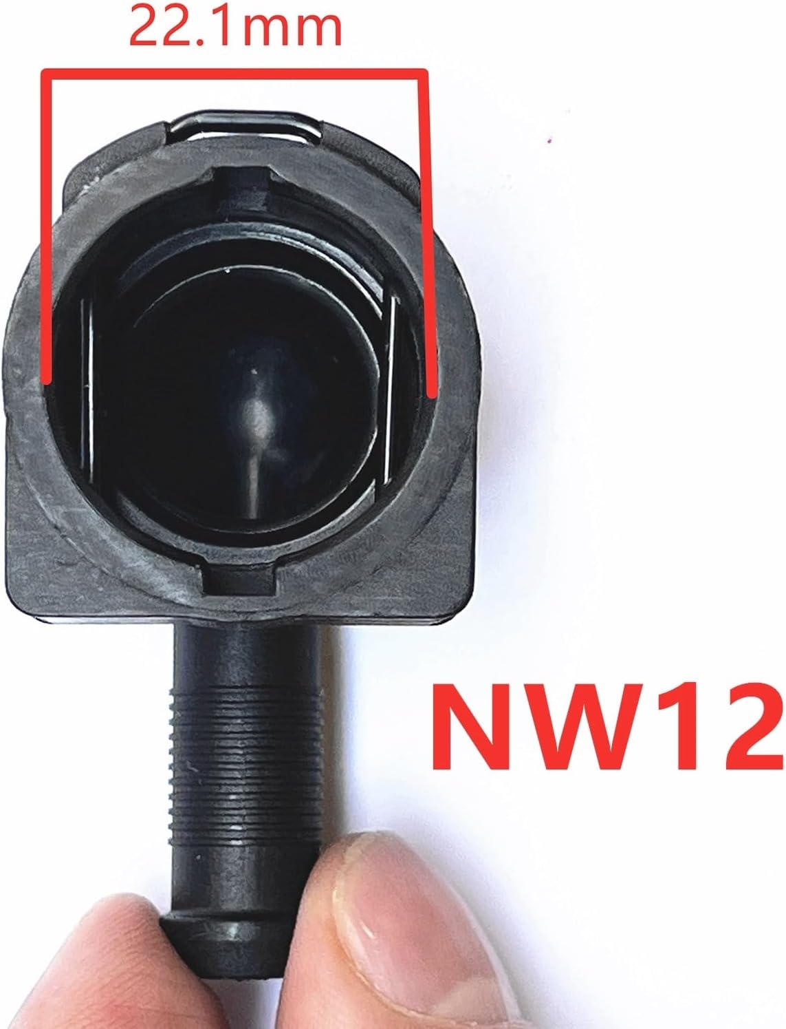 NW12 Coolant Hose Connector Adapter,Radiator Pipe Line Fitting for BMW,Mercedes-Benz,Audi,VW,Volvo,Porsche,Land Rover,MINI,Jaguar,Engine Heater Hose Assembly,Tube Coupler Repair Kit,Elbow Nipple 3/8"