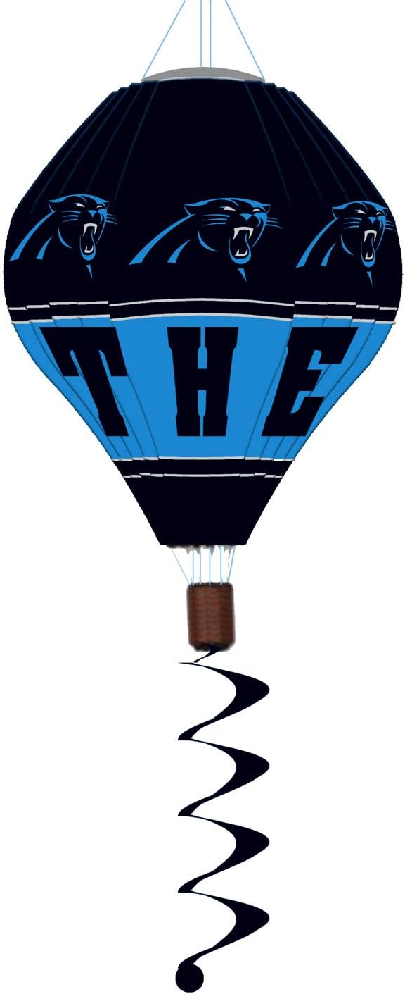 Team Sports America NFL Carolina Panthers Stunning Outdoor Balloon Spinner - 12" Long x 12" Wide x 55" High
