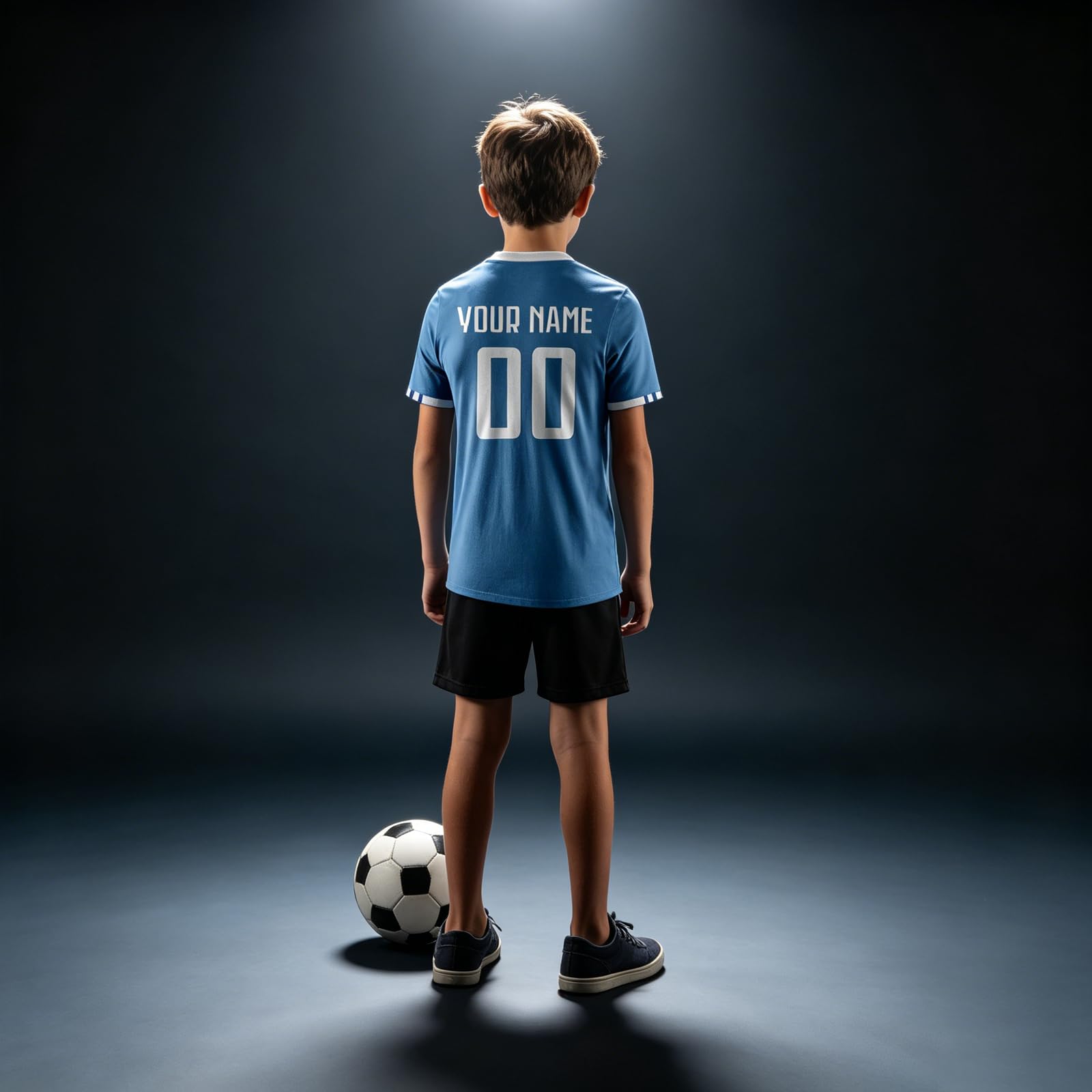 Genérico Camiseta Futbol Personalizada para Los Aficionados Al Mundial De 2026, Camisetas De Futbol con Nombre Y Número Personalizables, Camiseta Futbol para Adultos Y Niños