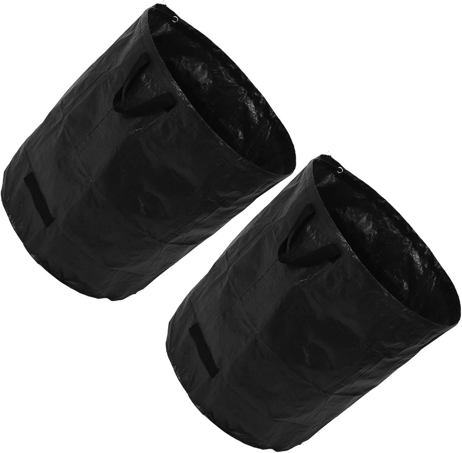 VICASKY Reusable 270l Leaf Collector Bag 2pcs Heavy Duty Yard Waste Bags for Garden and Lawn Care 67x76cm Large Capacity Outdoor Leaf Storage with Reinforced Base for Fallen Cleanup