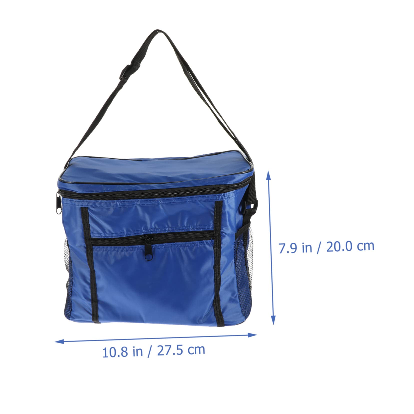 Cabilock Isolierte Kühltasche aus Oxford Gewebe in Blau für Mahlzeiten