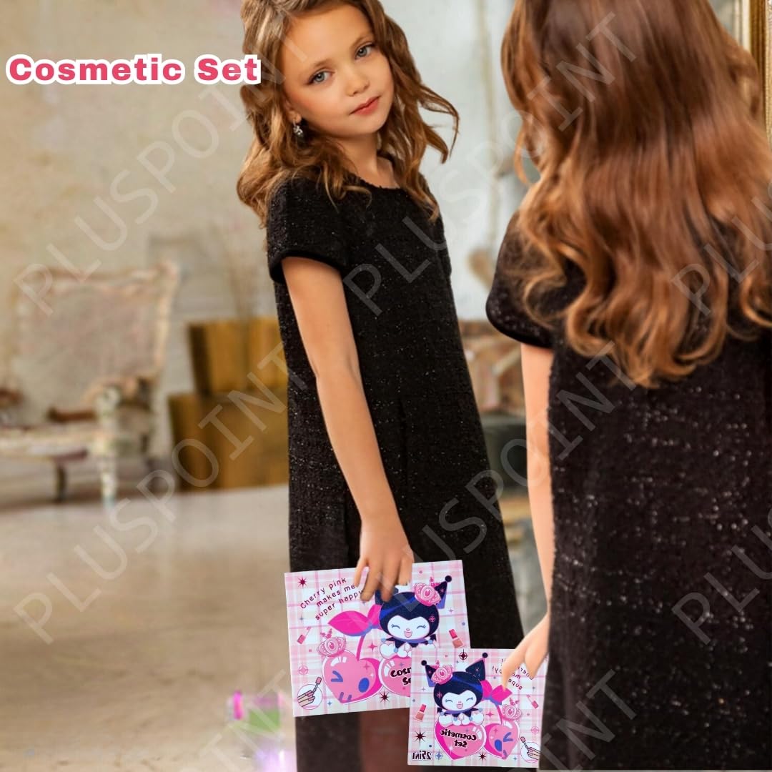 PLUSPOINT Kids Makeup Kit for Girls, Washable Makeup Set for Girls, Make up Set for Kids, Girl Toys Children Play Beauty Kit with Folding Case Birthday Gifts for Girls Age 4 5 6 7 8 Year Old 3