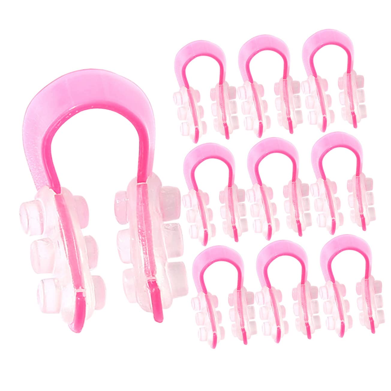HONMEET 10pcs Nose Shaping Clips for Women Nose Lifter Bridge Shaping Clip Ergonomic Trimmer for Men Set