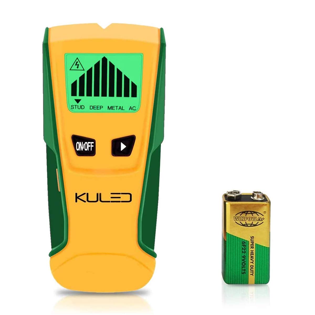 Kuled Stud Finder, 3 in 1 Multi-Function Wall Stud Sensor Detector with LCD Display and Sound Warning for AC Live Wire, Wood, Metal, Deep Scanning M79