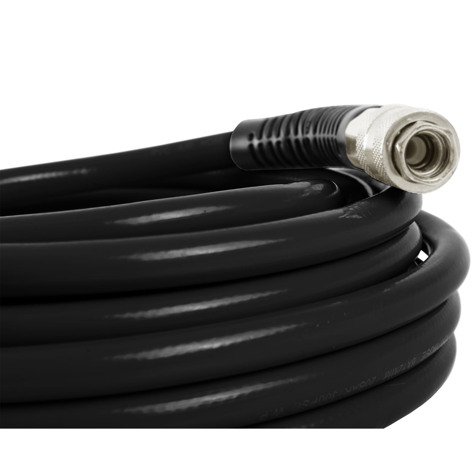 TECPO 300457 Manguera de aire comprimido 6/12 mm, 10 m de largo, manguera de aire de 20 bar presión de trabajo, 1/4 pieza de conexión adecuada para todos los compresores habituales