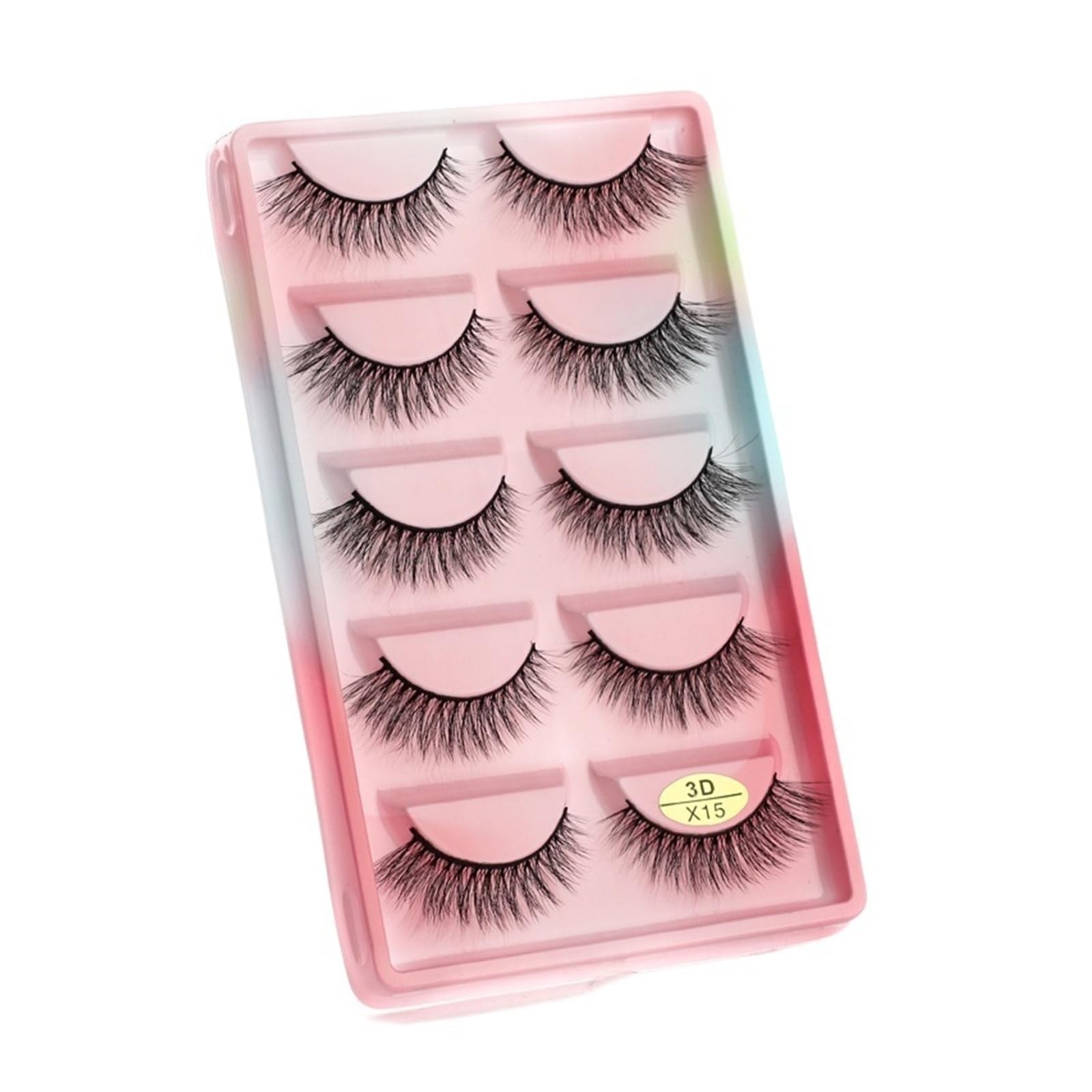 UAMOU Mink Eyelashes 10 50 100 Boxes Wispy 3D Mink Lashes Makeup Natural Long Volume False Eyelashes Bulk